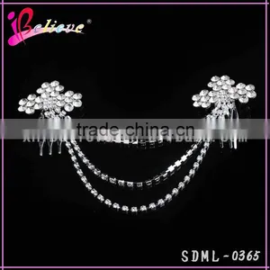 Hair Accessories Wholesale Crystal Bling Bling Hair Chain,indian Bridal Hair Jewelry thumbnail-3