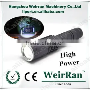 (160104) High Power Rechargeable Aluminum Alloy Zoom Focus Usb Led Flashlight thumbnail-1