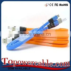 Flat Micro Male Usb2.0 To Male Usb Cable For Samsung S7 thumbnail-4