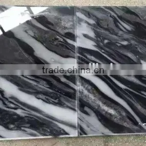 High Quality Polished Black Marble Slab thumbnail-1