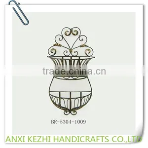 Wall Mounted Decorative Metal Small Basket thumbnail-1