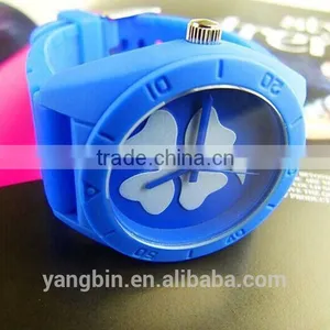 Promotional Large Double Face Design Your Own Plastic Gift Watch thumbnail-4