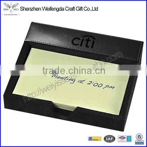 Hot Selling Black PU Leather And Polyester Notepad Holder thumbnail-1