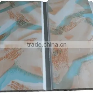10'' Width New Style Trinidad Pvc Ceiling Panel & Wall Panel With Sivler Strip,middle Groove G130 thumbnail-1