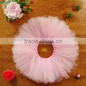 Best Birthday Gift Pink Fluffy Chiffon Flower Tutu Party Baby Kids Picture Skirt Wholesale thumbnail-5