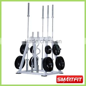 Multi Olympic Weight Plate and Bar Rack thumbnail-1