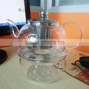 Crystal Borosilciate Glass Teapot With Glass Cup thumbnail-1