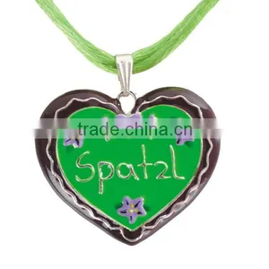 OEM German Bavarian Trachten Dirndl OKTOBERFEST Heart Edelweiss Bavarian Necklace thumbnail-2