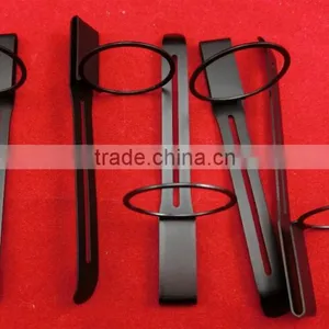 Custom Precision Stainless Steel Spring Clip Fabrication With Sand Blasted or Plated thumbnail-1