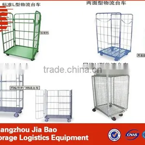Four-wheel Logistics Warehouse Trolley , Collapsible Roller Container Storage Racks of Logistics Trolley thumbnail-2