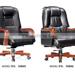 High End Executive Solid Wood Ergonomics Office Chair Armrest Factory Sell Directly FZ47 thumbnail-2
