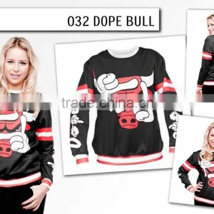 Fashion Angry Bull High Quality 3d Digital Print Fullprint Crewneck Sweatshirt Spring Autumn Unisex Custom Oversized Pullover thumbnail-4