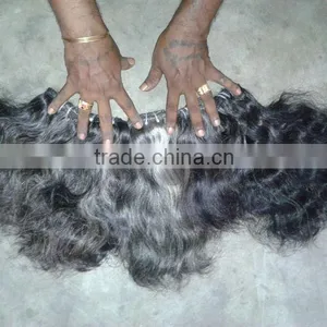 Double Wefts  Hair Extensions For White Women Remy Hair Double Layers thumbnail-1