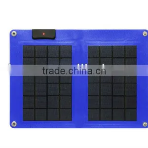Thin Film 10 Watts Flexible Solar Charger, Flexible Solar Panel for Mobile Phone and Tablet thumbnail-1