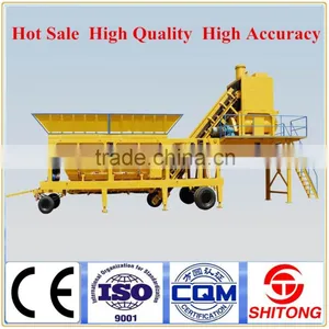 YHZS25 25m3/h Hot Sale High Quality Mobile Concrete Mixing Plant ( Concrete Batching Plant) thumbnail-1