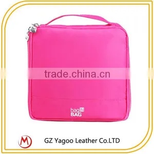 2015 Lady Stylish Travel Square Cheap Cosmetic Bag With Hook thumbnail-1