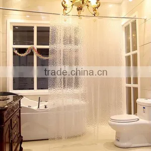 3D EVA Mildew Custom Waterproof Bathroom Shower Curtain thumbnail-1