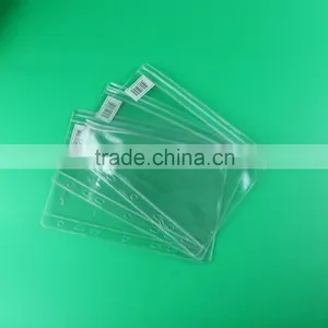Clear Slider Zipper Bag With Punched Hole, Zip Lock Folder, PVC Pencil Case for Stationery thumbnail-2