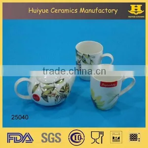 Porcelain Tea Set With Decal, High Quality Tea Set thumbnail-1