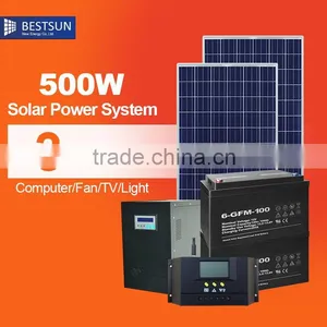 High Efficiency Electric Generator Solar Panel System500w thumbnail-1