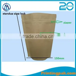 Eco-friendly Kraft Paper Bag for Row Food,food Packing Bag,kraft Bag thumbnail-1