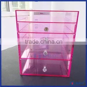 Factory Wholesale Popular Acrylic Clear Makeup Organizer w/ DIVIDERS thumbnail-4