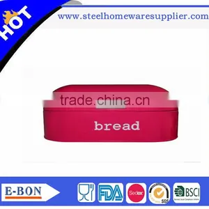 High Quality Mirror Finish Stainless Steel Bread Bin Bread Box thumbnail-1