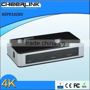 CHEERLINK 3D Supported Ultra HD 4K HDMI Splitter 1.4 Version 1X2 thumbnail-1