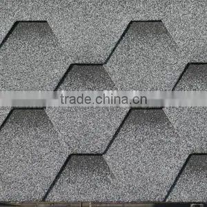 Hexagonal Mosaic Fiberglass Bitumen Roofing Material Asphalt Shingles thumbnail-3