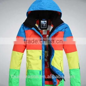 Colorful Stripe Lightweight Ski Jackets thumbnail-4