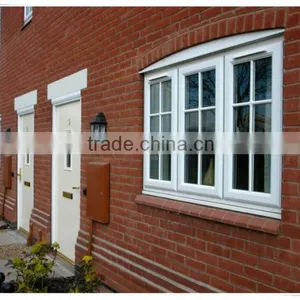 Simple Iron Window Grill With PVC Casement Window Design thumbnail-1