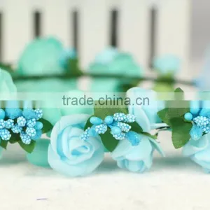 Wholesale Artificial Flower Bride Head Hydrangea Wreath Headdress thumbnail-4