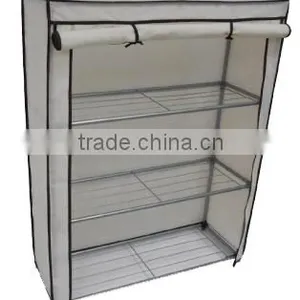 Easy Assembly Folding Fabric Wardrobe Closet thumbnail-1