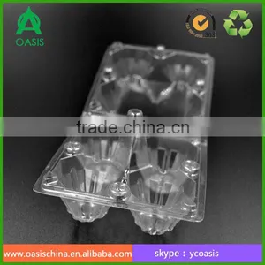PVC 4 Hole Egg Box Disposable Plastic Egg Trays thumbnail-6