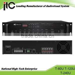 ITC T-60U Series 60 Watt to 240 Watt Optional Power Mixer Amplifier With USB thumbnail-1