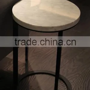 Italian Modern Marble Round Tea Table (T-82) thumbnail-1