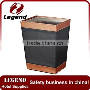 Promotional Faux Leather Square Dustbin thumbnail-2