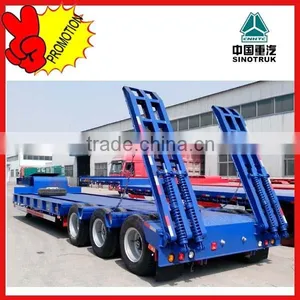 HOT SALE Double Axle Lowbed Semi Trailers thumbnail-1