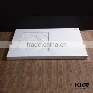 Kingkonree Stone Shower Tray 80x100 Flat Shower Tray thumbnail-4
