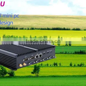 Intel i7 4500u 4510u Fanless Industrial Mini pc 6RS232 2lan 2hdmi Windows10 4G RAM 64G SSD Supplier's Choice thumbnail-1