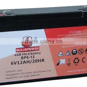 Emergency Battery 6v 12ah 20hr Battery Battery 6v 20hr for Medical Equipment BP6-12 thumbnail-1