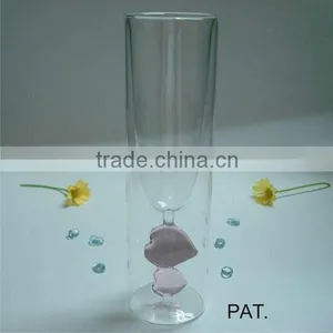 Pink Heart Champagne Glass thumbnail-1