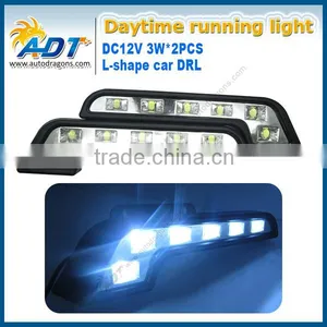 2 Pcs White Bright 6 LED Car Driving Lamp Fog DRL Daytime Running Lights 12v thumbnail-1