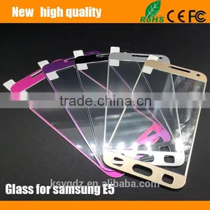 2.5D Color Titanium Alloy Tempered Glass Screen Protector for Samsung E5 thumbnail-1
