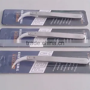 Guangdong Factory Price Curved Pointed Stainless Steel Tweezers CR245 Heat Resistant Ceramic Tip Tweezers thumbnail-4