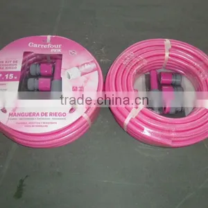3 Ply Kink Resistant 20 Metre Reinforced PVC Garden Hose 1/2" Diameter With Spray Gun thumbnail-3