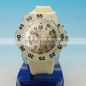 Colorful Silicone Men's Led Light up Watches thumbnail-1