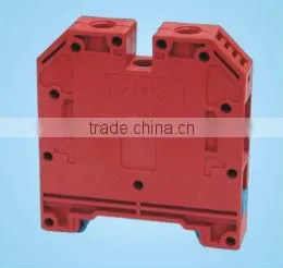 Nylon Gary Red Blue Yellow Green Fire Proof Screwed Type Rail Terminals Blocks thumbnail-1