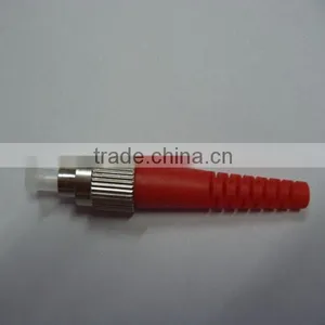 MM Simplex FC Style Fiber Optic Connector With Red Boot thumbnail-1