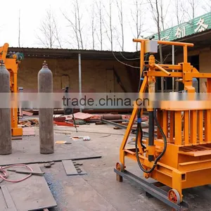 QMR2-45 Small Type Mobile Vibrating Block Laying Machine/ Portable Hollow Block Making Machine for Small Business at Home thumbnail-5
